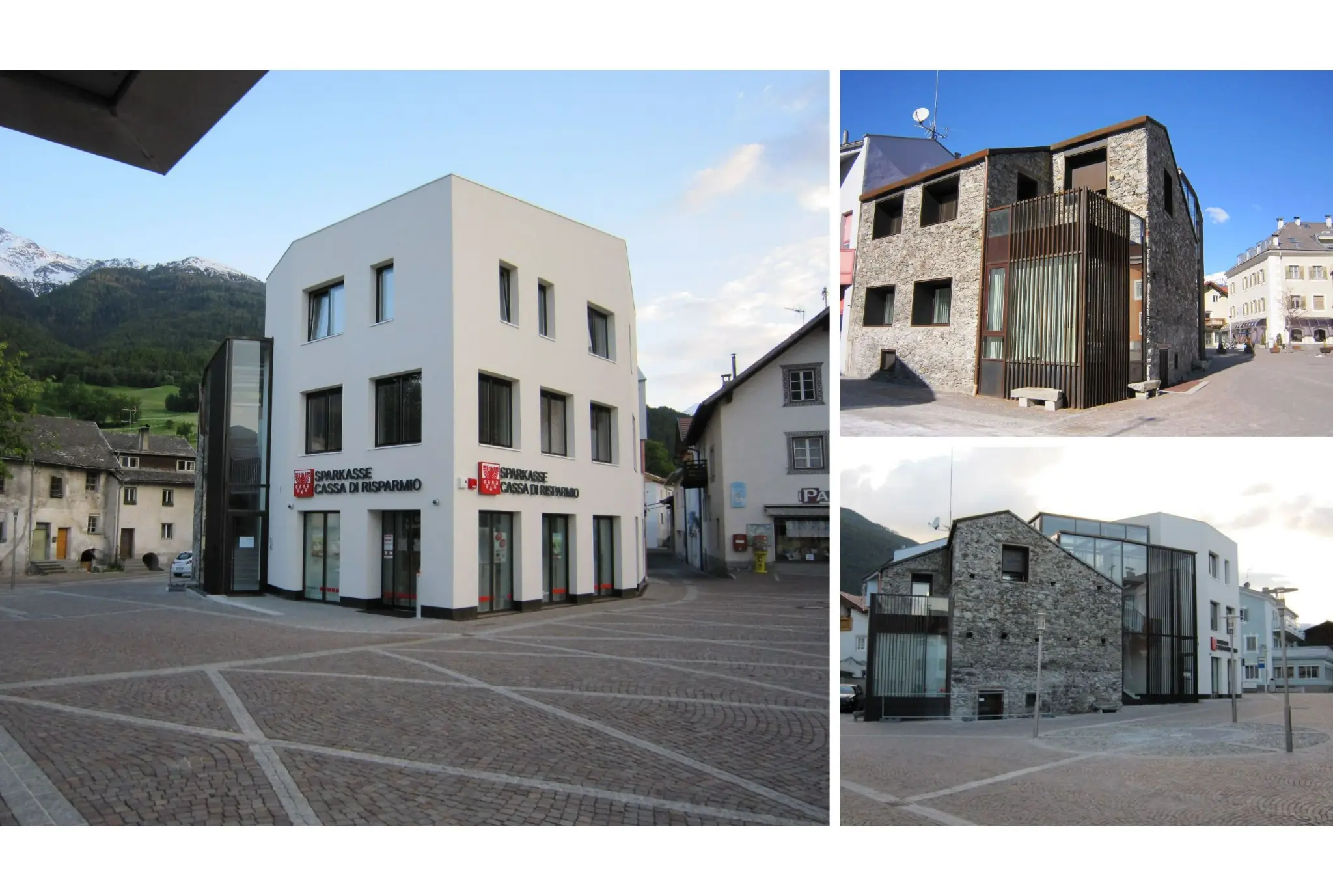 Bank- und Bürogebäude am Hauptplatz Prad